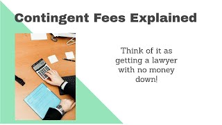 Contingent Fee Agreements Explained [upl. by Yllom]