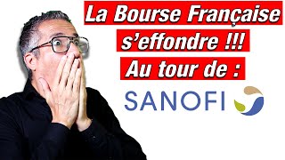 Bourse  Les entreprises françaises sécroulent les unes après les autres  Sanofi [upl. by Uliram]