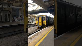 GWR class 150 departs Exeter St David’s from okehampton going to exetercentral [upl. by Gnilyam]