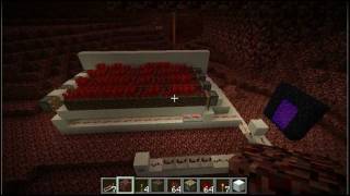 Minecraft Auto Harvest Nether Wart Farm [upl. by Nevur]