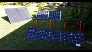 Real World Portable ATEMKORRCheapie Solar Panel Comparison [upl. by Attehcnoc734]