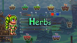 Terraria 13 Farm Herbs สมุนไพร [upl. by Ynobe]