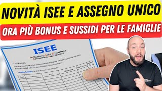 ASSEGNO UNICO E ISEE la novità Arriva anche Subentro Patronato e novità ISEE [upl. by Aehr330]