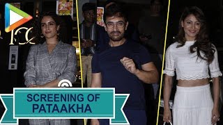 Pataakha movie special screening  Aamir Khan  Fatima Sana Shaikh amp others [upl. by Hitoshi]