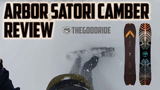 Arbor Satori Camber Snowboard Review [upl. by Anual]