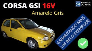 Gm Corsa GSi Amarelo  Como esse carro é lindo [upl. by Atinid]