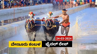 Venoor Kambala Final Race 2024  ವೇಣೂರು ಕಂಬಳ ಫೈನಲ್ ರೇಸ್ [upl. by Inahteb918]