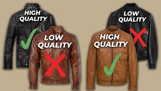 CHEAP VS EXPENSIVE LEATHER JACKET  How to Find Difference While Buying [upl. by Frere]