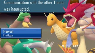 Harvest Dragon Dance Tropius Makes Opponent Rage Quit Pokemon BDSP OU WiFi Battle [upl. by Lamphere]