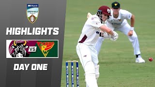 Queensland v Tasmania  Sheffield Shield 202324  Day 1 [upl. by Enyawal]