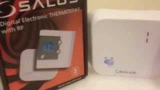 Salus Digital Electronic Wireless Thermostat with RF  RT300RF [upl. by Ahsinor]