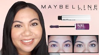 Maybelline Falsies waterproof lash lift mascara review Affordable best mascara transferproof makeup [upl. by Rosina]