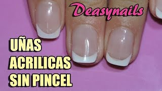 Uñas acrilicas sin usar pincel  Cómo hacer uñas acrilicas rápidas sin usar pincel Deasynails [upl. by Sakhuja292]