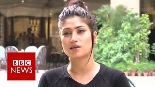 Qandeel Baloch Pakistans social media celebrity  BBC News [upl. by Paloma]