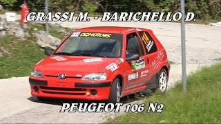 GRASSI MATTIA  BARICHELLO DAVID  RALLY PIANCAVALLO 2023  PEUGEOT 106 N2  VIDEOCLIP [upl. by Yaron]