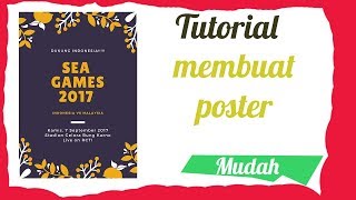 Tutorial Cara cepat membuat poster hanya dengan hitungan menit [upl. by Slaohcin]