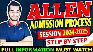 ALLEN admission 202425 Process ALLEN KOTA ADMISSION PROCESS  ALLEN admission test 202425 [upl. by Patric]