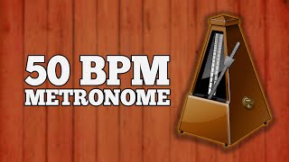 50 BPM  METRONOME Audio  Visual [upl. by Arni]