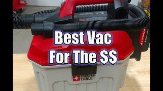 PORTERCABLE 20V Cordless 2 Gallon Wet Dry Vacuum Review  PCC795B [upl. by Llert358]