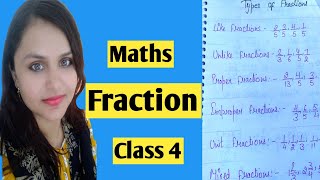 Class 4 Maths  fraction  Fraction for kids [upl. by Pohsib994]