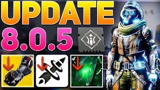 DOUBLE Exotic Class Items Titan BUFFS amp 120 Scout BUFF Update 805  Destiny 2 The Final Shape [upl. by Melania]