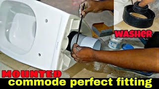 Wall Hung commod installation Bathroom Easy method [upl. by Silisav]