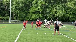 Football 8U Cockeysville Eagles vs Overlea ScottLaRod [upl. by Esimehc204]