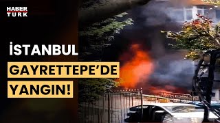 İstanbul Gayrettepede yangın Bölgeden ilk görüntüler [upl. by Eitsud]