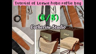 🍊（68）🍊 Tutorial of Loewe hobo raffia crochet bag ✨🦋🧶crochet tutorials crochetbag raffia loewe [upl. by Meador]