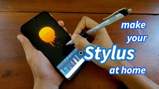 stylus  how to make a stylus at home professional looking stylus   creative diy [upl. by Nolla642]