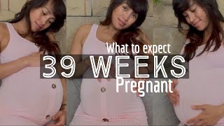 WEEK 39 PREGNANCY BUMP I WEEK BY WEEK PREGNANCY TRANSFORMATION [upl. by Enidan875]