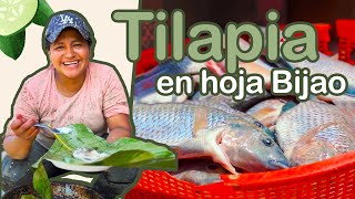 TILAPIA al vapor en hojas de BIJAO🌿🌿  RECETA SALUDABLE ✅😋😋 [upl. by Gerard]