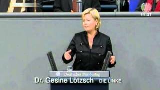 Gesine Lötzsch DIE LINKE Geheimpolitik der Bundesregierung muss ein Ende haben [upl. by Suzette]