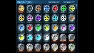 Every Painted Wheel in Rocket League [upl. by Clippard]