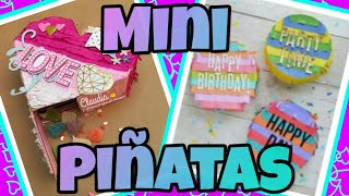 COMO HACER MINI PIÑATAS 🎊 Usando CARTÓN  Marialis [upl. by Giule774]