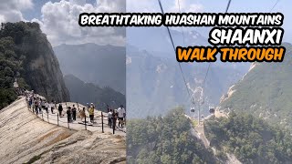 Breathtaking Huashan Mountains Shaanxi  Cable Car and Cliffside Paths  Life in china 247  4K [upl. by Mccarty]