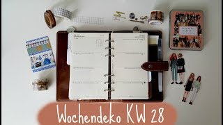 Filofax Wochendeko KW 28 [upl. by Aspia]