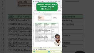 VBA Macros Data Entry in Excel‼️Amazing Feature exceltutorial exceltips excel shorts [upl. by Gelhar]