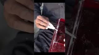 DIY Taillight Repair Using Plastic for Quick Fixes taillights lights car repair youtubeshorts [upl. by Buddie]