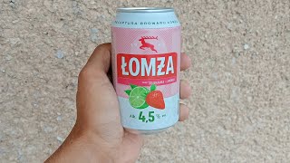 test Piwa Łomża o smaku truskawka 🍓 limonka [upl. by Luise]