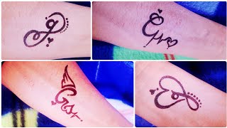 Different types of G Letter Tattoo for hand [upl. by Ammon326]