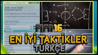 Riv9 FIFA 16 DERS ViDEOLARI EN ETKİLİ TAKTİKLER TALİMATLAR CUSTOM TAKTİK [upl. by Kristo440]