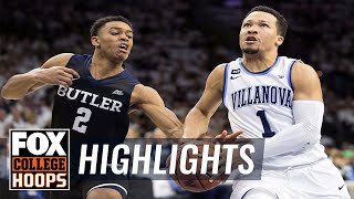 Villanova vs Butler  Highlights  FOX COLLEGE HOOPS [upl. by Redleh]