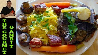 Boeuf Bourguignon Burgundy Beef  French Bistro Recipe [upl. by Auqinot791]