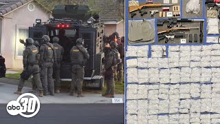 Dozens arrested in takedown of cartellinked drug trafficking ring in Central California [upl. by Nosreve]