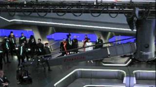 Tron Legacy Behind the Scenes  Fight Scene Overhead Graphlite Motion Control Crane [upl. by Ellirpa]