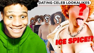 He Blind Dated FAKE CELEBRITIES  dating by celeb lookalikes  vs 1 [upl. by Larimer789]