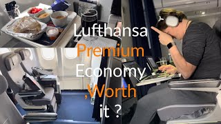 Lufthansa Premium Economy Review  Senator Lounge  Germany Duty Free [upl. by Monty]