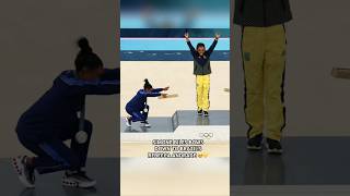 Simone Biles amp Jordan Chiles BOW DOWN To Brazil’s Rebecca Andrade 🥹🏆 parisolympics2024 [upl. by Assirec]