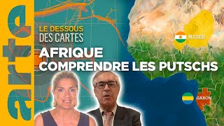 Afrique  comprendre les coups d’État  Une leçon de géopolitique  Le dessous des cartes  ARTE [upl. by Oilicec]